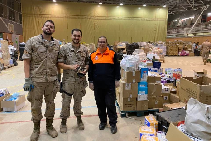 Protección Civil Sagunto sigue trabajando en Paiporta apoyando a los afectados/as por la DANA