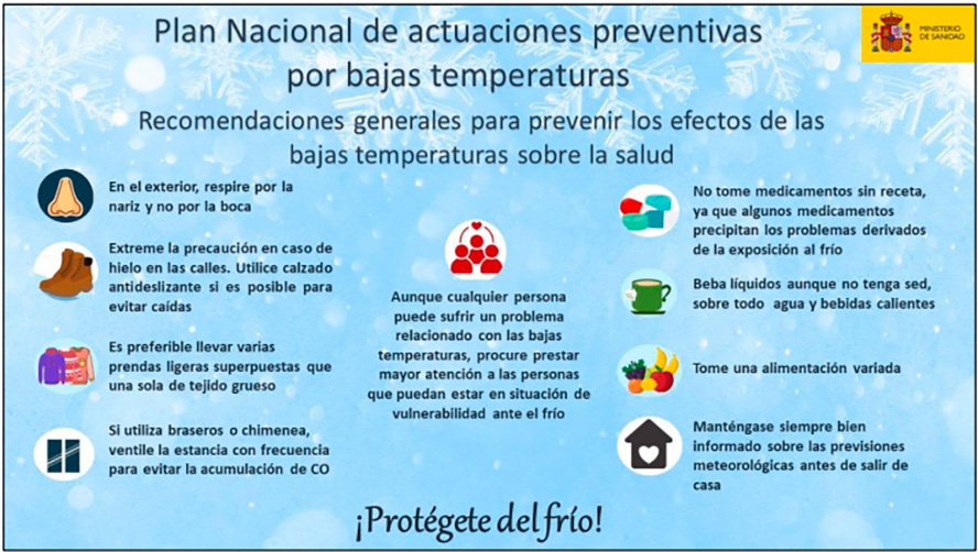 El Ayuntamiento de Sagunto ofrece una serie de recomendaciones ante la ola de frío