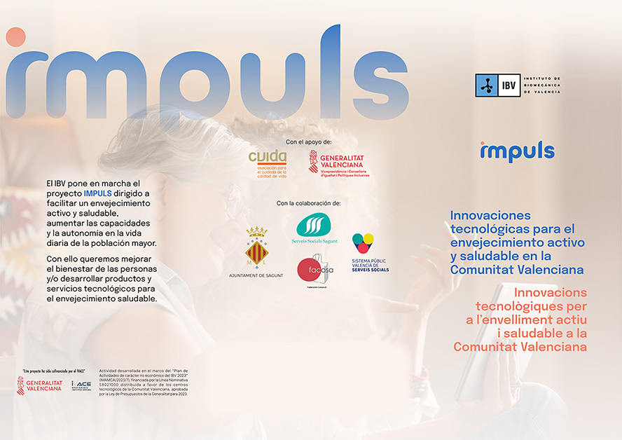 El área de Servicios Sociales participa en el proyecto de I+D+i 'IMPULS' del Instituto de Biomecánica 