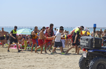 El simulacro de salvamento de playas en Puerto de Sagunto se ha realizado con éxito