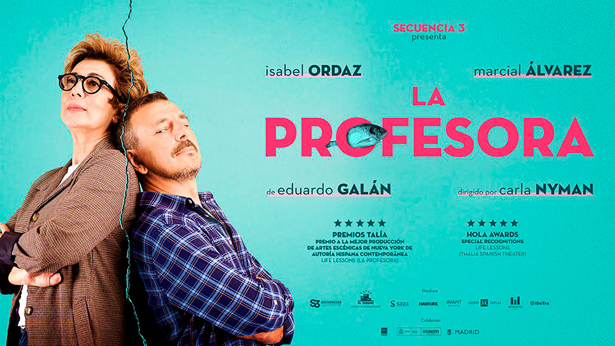 ‘La profesora’, una comedia dramática interpretada por Isabel Ordaz y Marcial Álvarez
