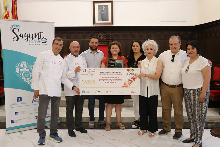 El Ayuntamiento reconoce al restaurante Le Fou de Sagunto por ganar el VI Concurs Nacional de Coques Ciutat d’Oliva