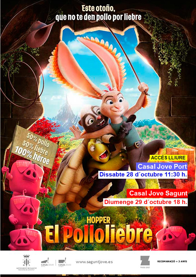 Cine infantil otoñal en los centros juveniles