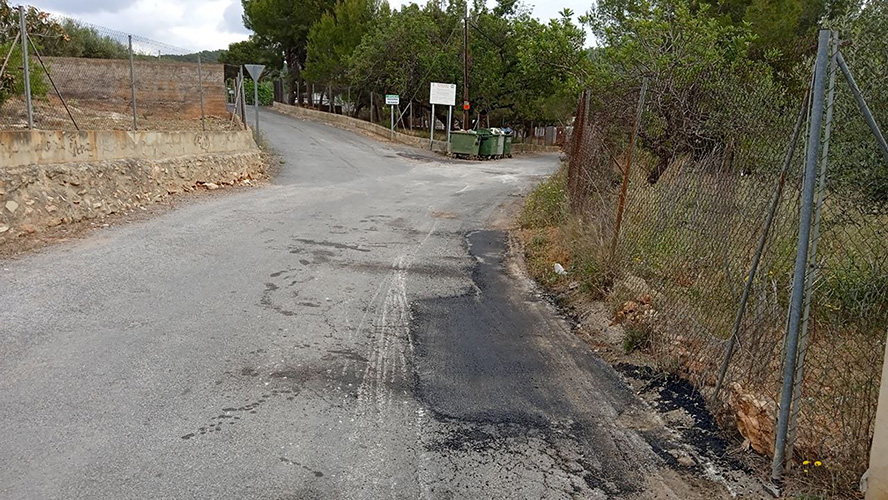  Finalizan las obras de reparación de baches en el camino de Romeu