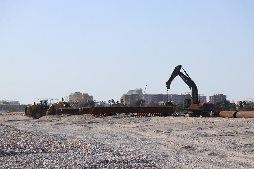 Sagunto avanza con Costas en la regeneración del litoral y anuncia la llegada de arena a las playas de Almardà, Corinto y Malvarrosa el 2 de marzo