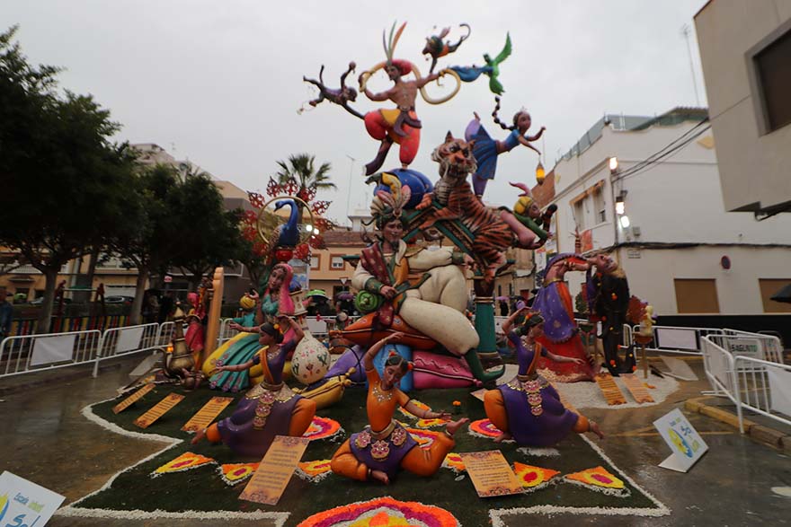 Plaza Rodrigo y La Victoria, premiadas como las mejores fallas de Sagunto