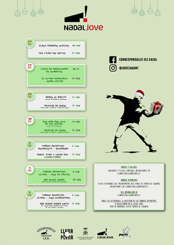 Talleres, cursos y torneos deportivos en el Nadal Jove