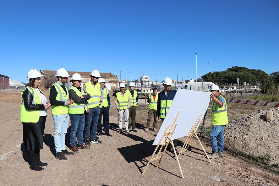 Las obras de la parte terrestre  del Pantalán siguen su curso
