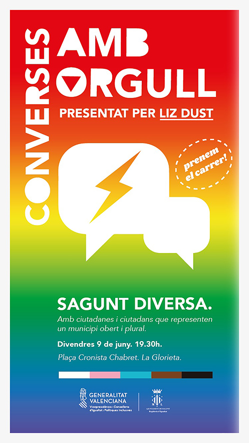 'Converses amb Orgull' vuelve a Sagunto para visibilizar y empoderar al colectivo LGTBI+