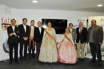 Concejales del Ayuntamiento de Sagunto asisten a la presentación del premio a la falla más sostenible que convoca Lafarge