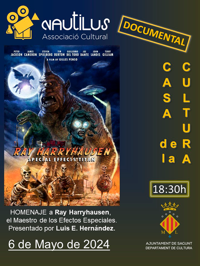 La Associació Cultural Nautilus dedica un acto a Ray Harryhausen