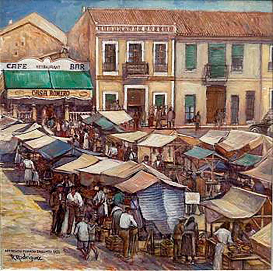 La muestra ‘Mirades d’ahir. Pinzellades de la memòria’ se expone en la Casa Municipal de Cultura