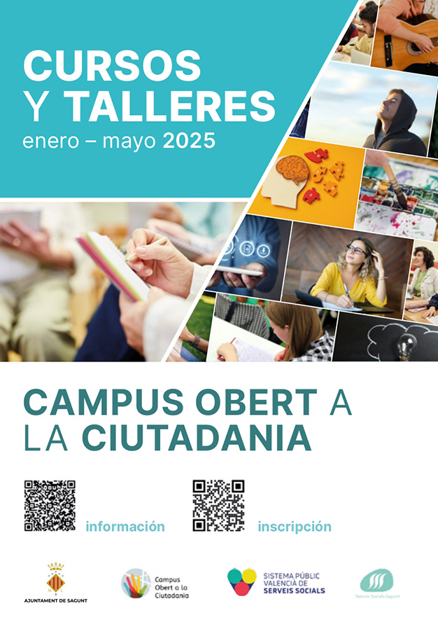 Abierto el plazo de inscripción para los cursos de enero a mayo del Campus Obert a la Ciutadania 2024-2025