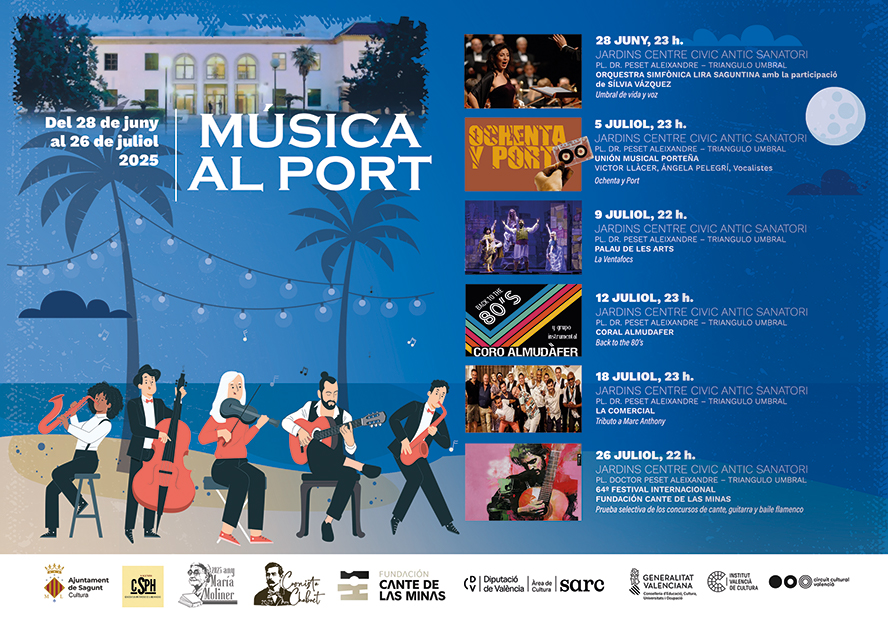Regresa el festival Música al Port con una variada oferta lírica y la tradicional fase selectiva de los concursos de Cante de las Minas