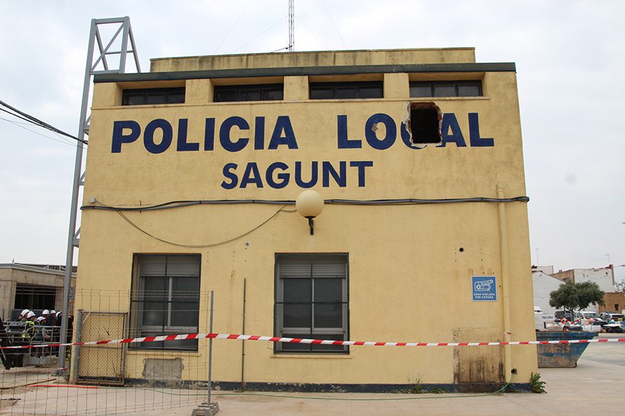 Las obras de la reforma integral de la central de Policía Local de Sagunto suponen una inversión que roza los 900.000 euros