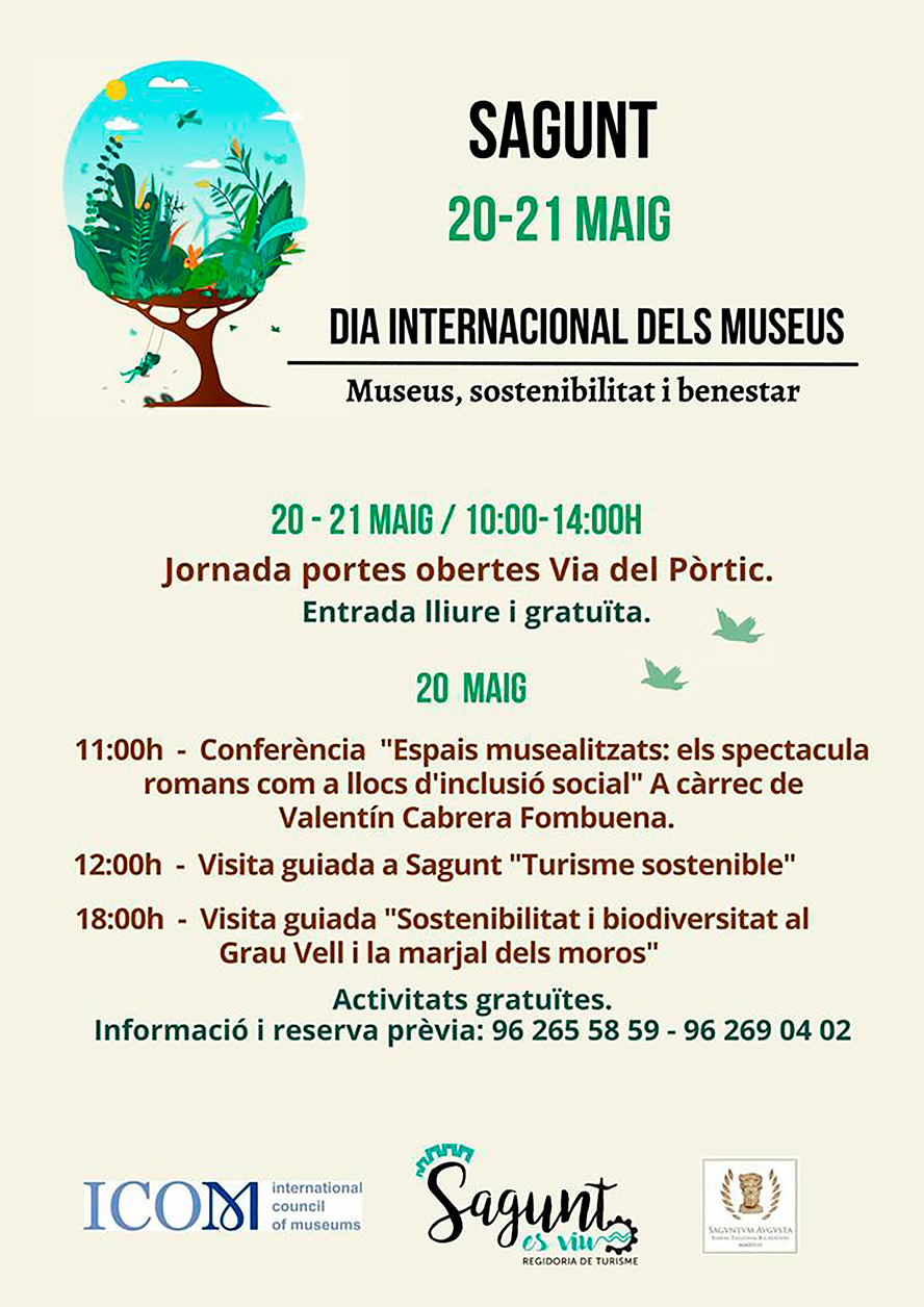 Visitas guiadas y jornadas de puertas abiertas en los espacios arqueológicos de Sagunto por el Día Internacional de los Museos