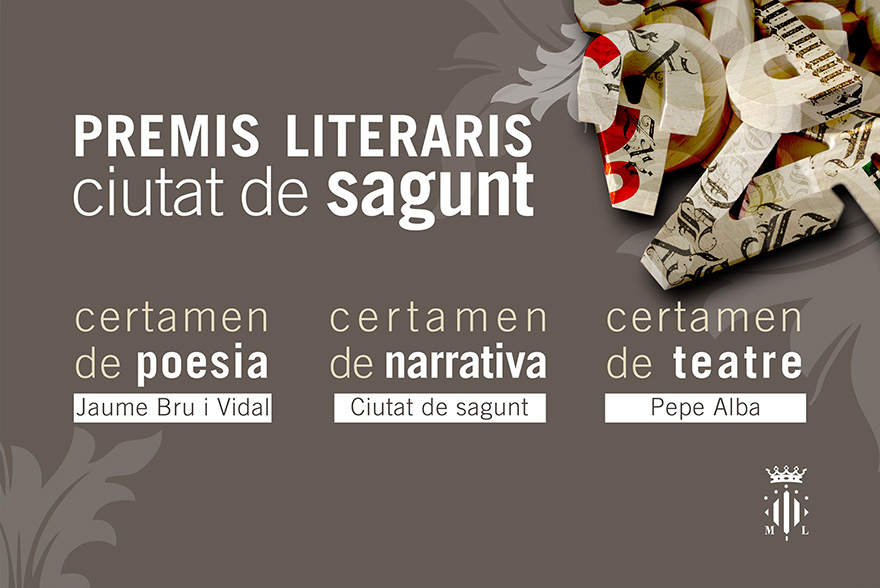 S'obri el termini de recepció d'obres literàries per als XXIX premis Ciutat de Sagunt dotats amb 18.000 euros
