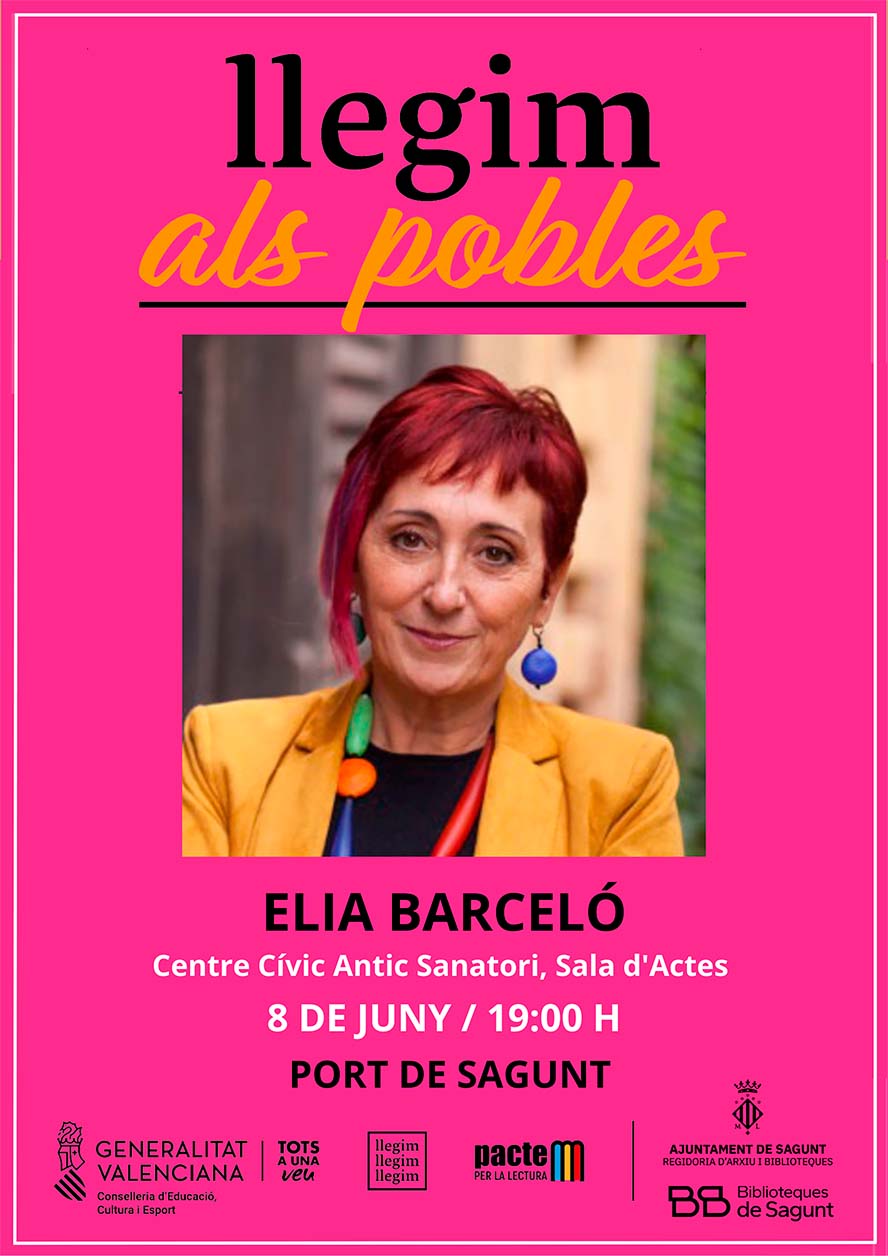 Elia Barceló visita el Centro Cívico para dialogar con los lectores en la iniciativa 'Llegim als pobles'