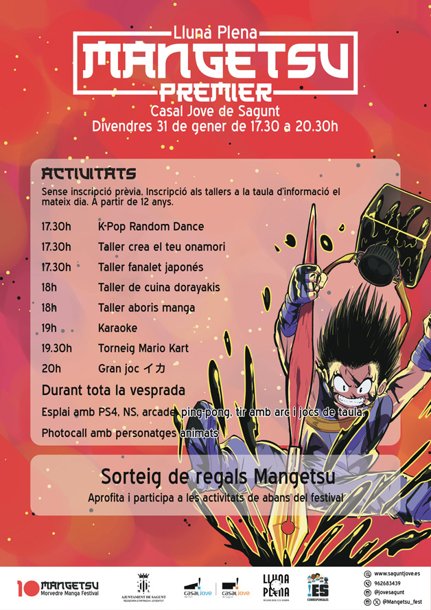 Lluna Plena inicia este viernes actividades del festival Mangetsu con talleres, baile, karaoke y juegos