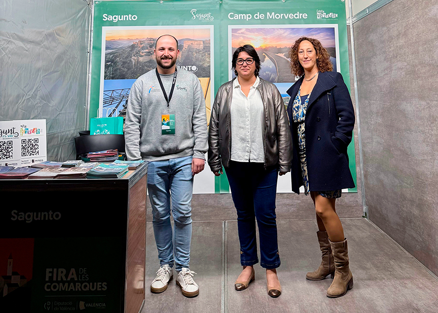 La delegación de Turismo de Sagunto participa un año más en la Fira de les Comarques de la Diputación de Valencia
