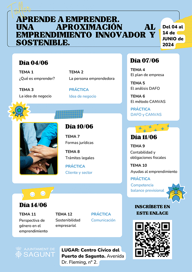 Sagunto promueve el emprendimiento innovador y sostenible con una formación gratuita