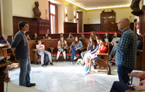 Estudiantes de Rovinj han visitado esta mañana el Ayuntamiento de Sagunto