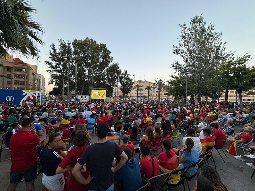 Balance positivo de las pantallas gigantes para ver la Eurocopa instaladas por el Ayuntamiento