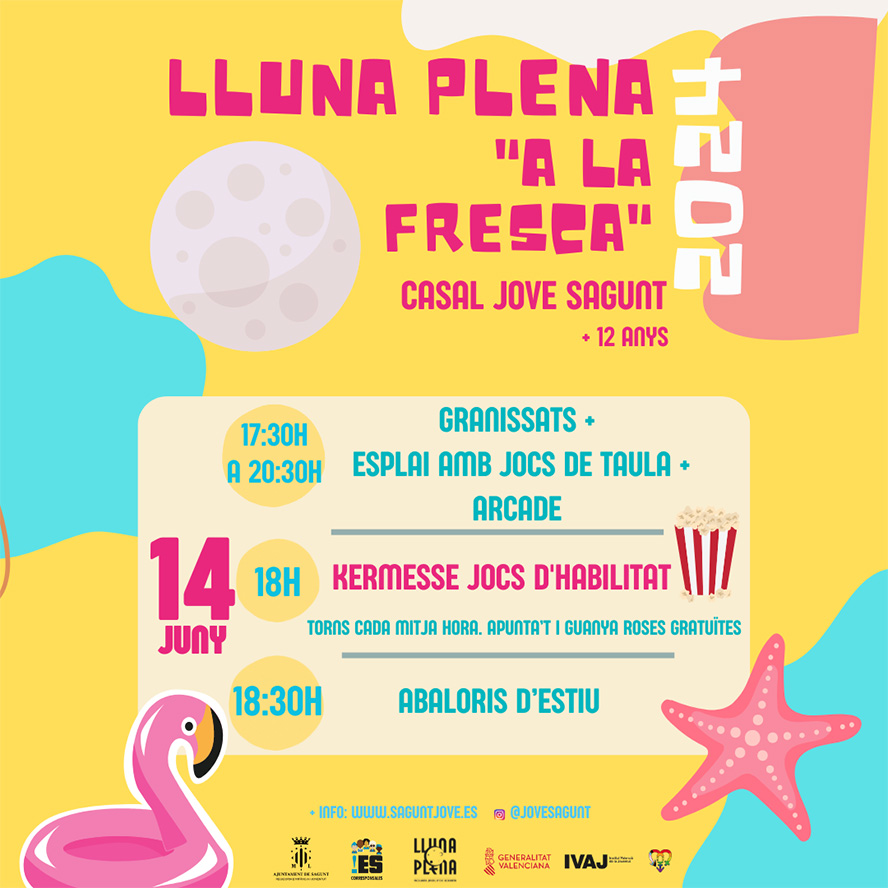 El Casal Jove de Sagunto acoge la  última Lluna Plena del curso