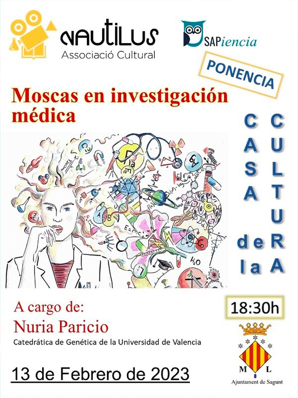 La Casa Municipal de Cultura acoge esta tarde la charla ‘Moscas en investigación médica’ 