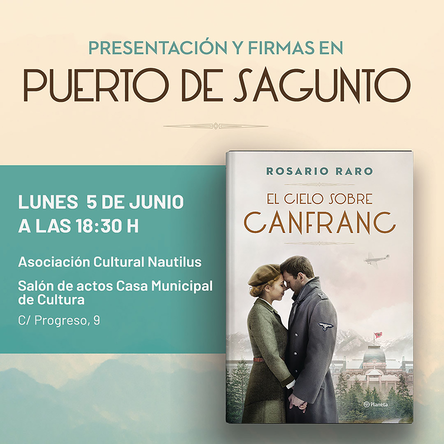 La escritora saguntina Rosario Raro presenta 'El cielo sobre Canfranc'  