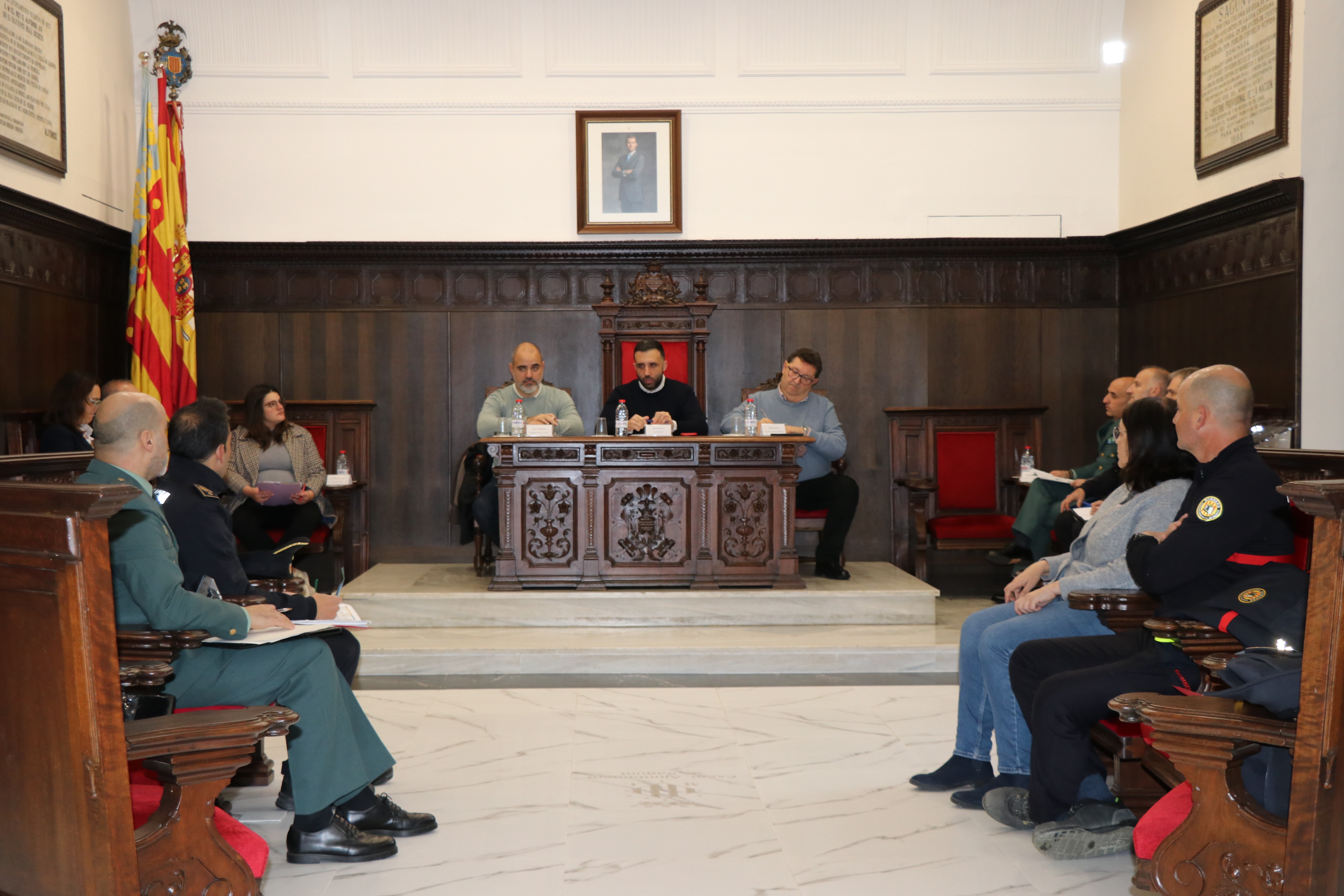 La Junta Local de Seguridad se ha reunido para coordinar el dispositivo de las Fallas en Sagunto