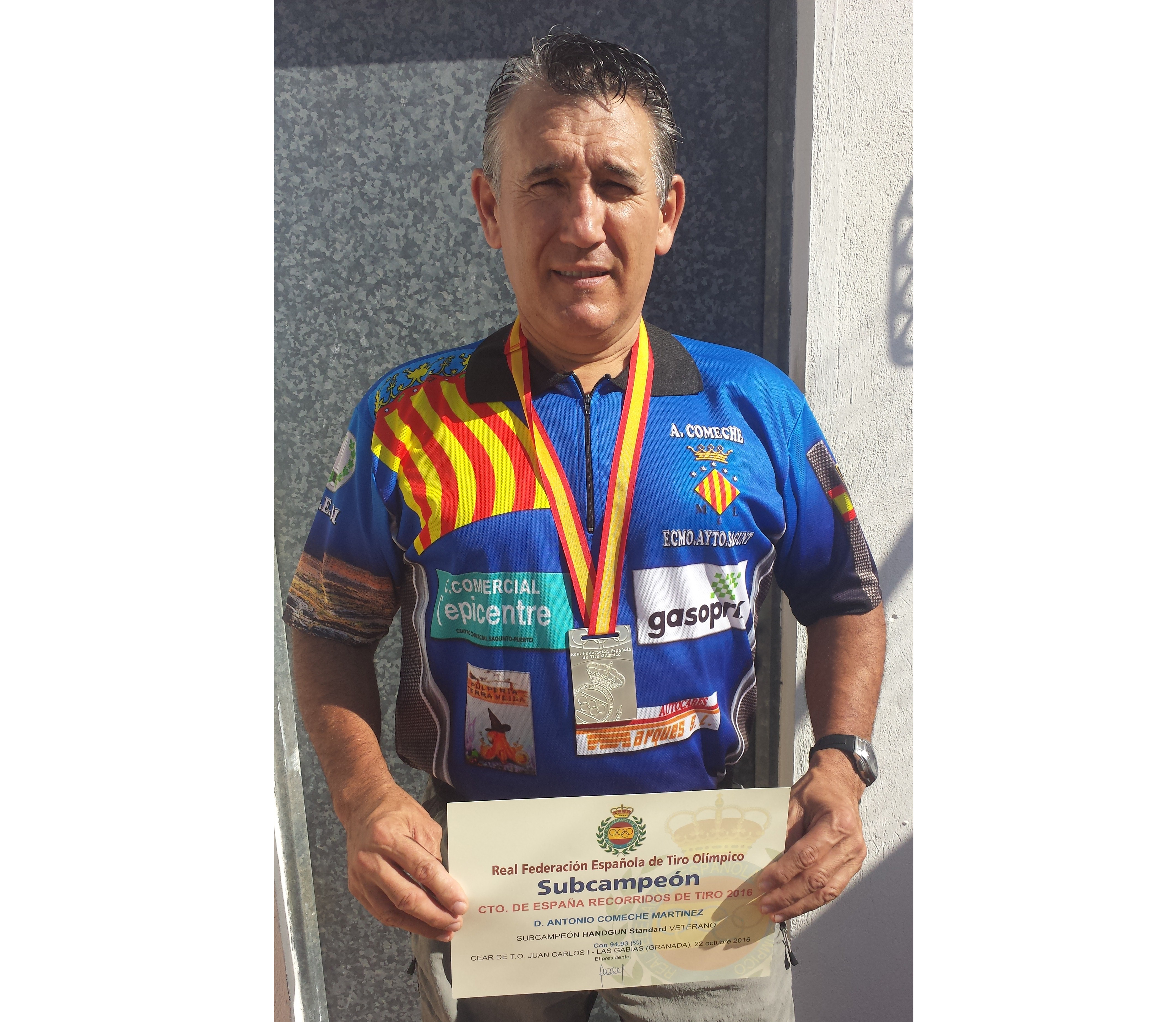Antonio Comeche logra ser subcampeón y séptimo en la clasificación del Campeonato de España de Recorridos de Tiro